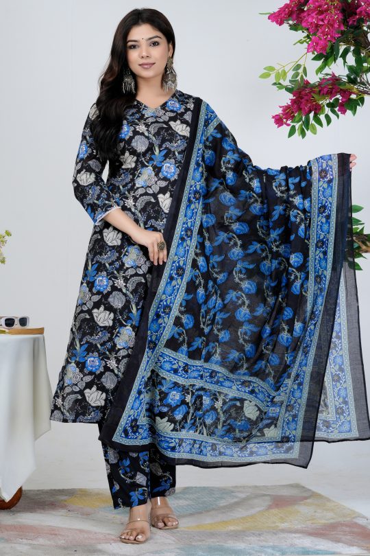 3 Pc kurti set, Kurti, Pant And Dupatta